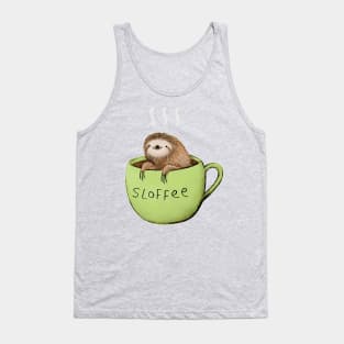 Cute coffee sloth Tank Top